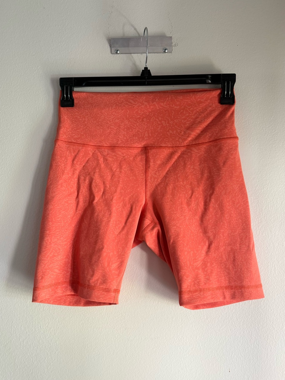 Lululemon Coral Orange Biker Shorts Size 10